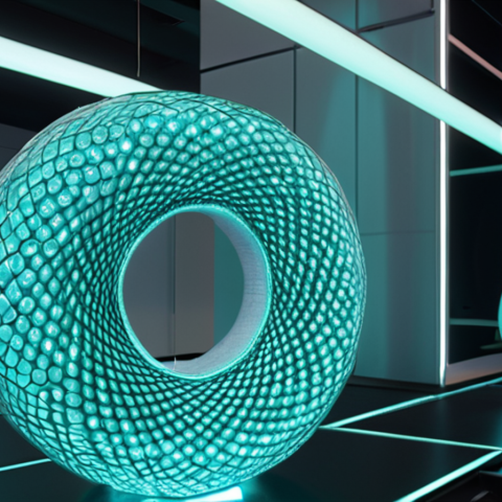 **Prompt 1: Smart Materials & Circularity**
    "A close-up of a futuristic, intelligent textile, subtly glowing with embedded micro-sensors, suggesting biometric monitoring or adaptive temperature. In the background, a modern, eco-friendly lab environment with clear tubes and vats, symbolizing the bio-fabrication and regenerative processes of circular economy materials. Clean lines, soft lighting, high detail, conceptual art."
