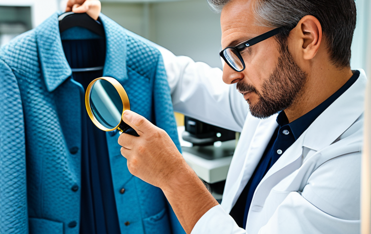 섬유기사 자격증과 유사 자격증 비교 - Textile Expert at Work**

"A professional textile expert, fully clothed in a modest business casual ...