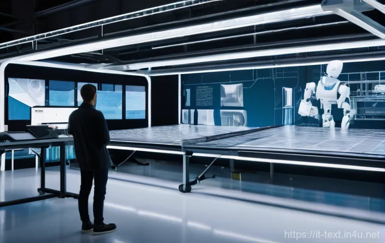 섬유기사 필기시험 예상문제 - **Prompt:** "A brightly lit, modern Italian textile research laboratory. In the foreground, a divers...