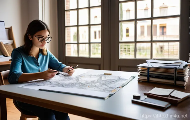 섬유기사 필기시험의 준비 방법 - **Prompt:** A focused, determined young Italian male or female textile engineering student, dressed ...