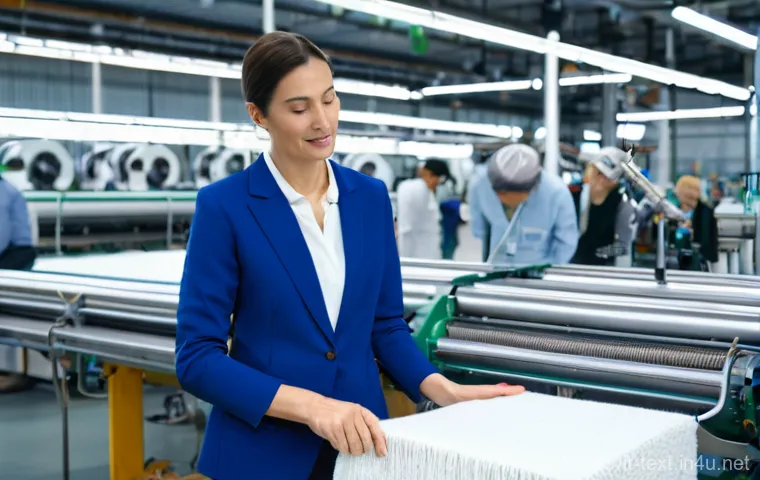 섬유기사와 시험 대비 자료 추천 - **Prompt 2: Innovative Smart Textile Development**
    "A pristine and modern textile research labor...