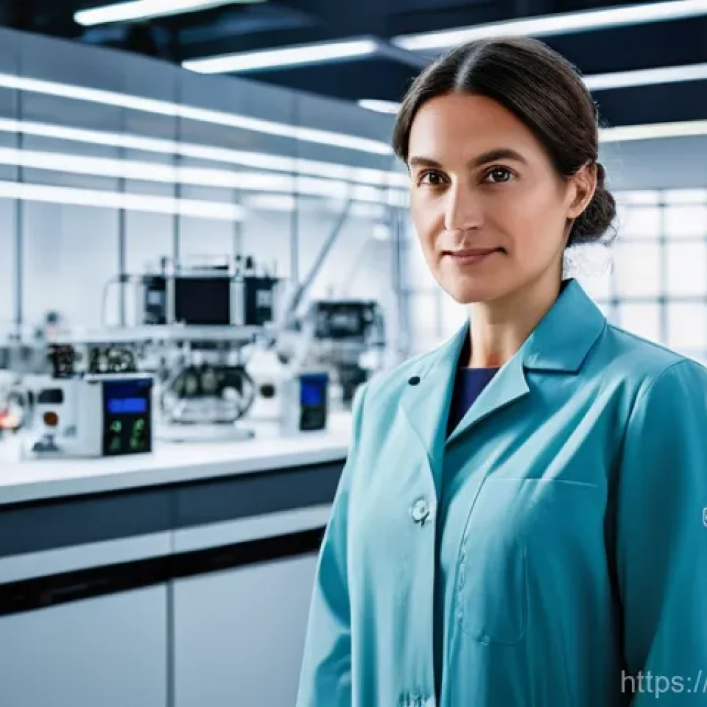 섬유기사 자격증 활용 방안 - **A Visionary Textile Engineer in an Italian R&D Lab**
    "A confident, diverse female textile engi...