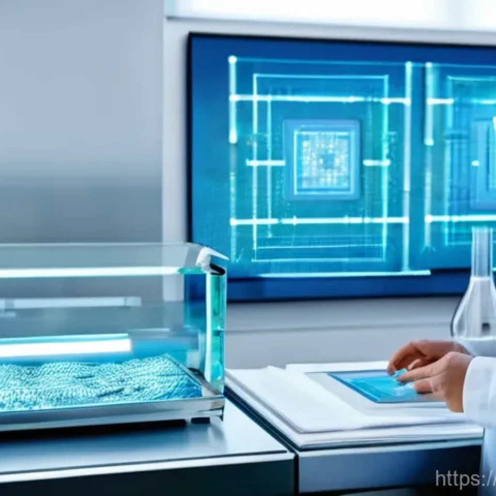 섬유기사 자격증과 관련 직업군의 전망 - **Prompt 1: The Innovative Textile Engineer's Lab**
    "A modern, brightly lit laboratory, featurin...