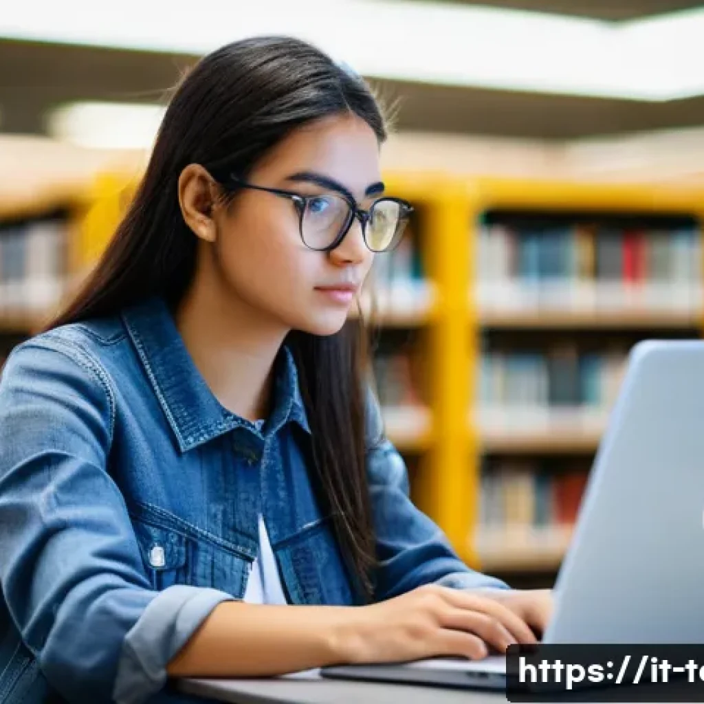 섬유기사 시험 준비 성공 스토리 - **A focused female textile engineering student in a modern, well-lit university library or study are...