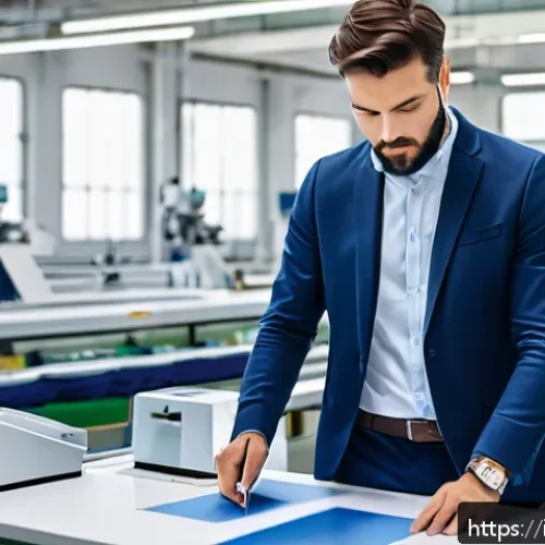 Home 31 섬유기사와 국가 자격증 체계 - A modern textile production facility in Italy, showcasing a diverse group of professionals wearing s...